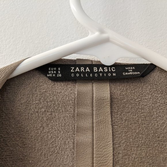 Zara Basic Faux Leather Jacket - Picture 3 of 4